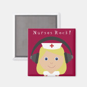 Aimant Nurses Rock ! (Recto/Verso)
