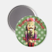 Aimant Nutcracker avec Snowflakes Nom personnalisé (Recto/Verso)