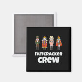 Aimant Nutcracker Crew Famille Correspondant Xmas Garçons (Recto/Verso)