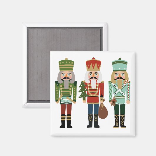Aimant Nutcrackers Noël classique (Recto/Verso)