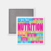 Aimant Nutrition colorée (Recto/Verso)