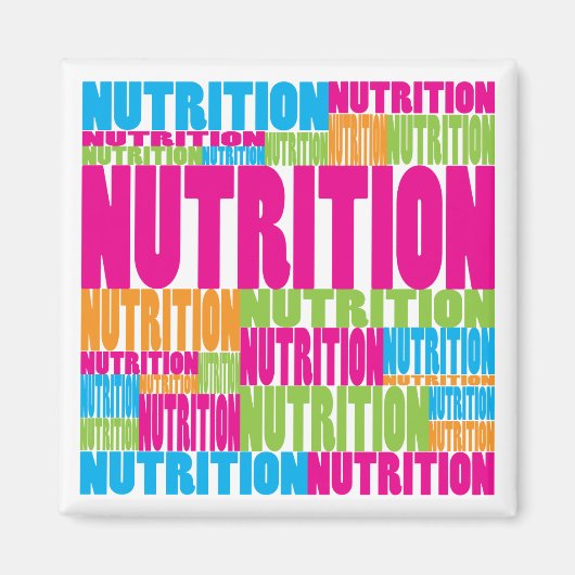 Aimant Nutrition colorée (Devant)