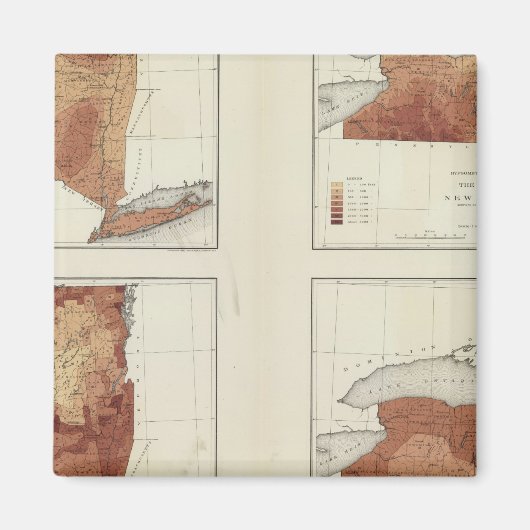 Aimant NY pluviométrie, population, altitude, température (Devant)