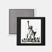 Aimant Nyc New York Brooklyn Bridge Liberty Statue Mens _ (Recto/Verso)