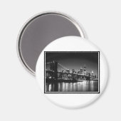 Aimant NYC noir et blanc (Recto/Verso)