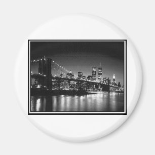 Aimant NYC noir et blanc