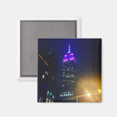 Aimant NYC Skyscraper Purple Empire State Building Nuit (Recto/Verso)