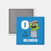 Aimant O est pour Oscar le Groupe | Ajouter Votre Nom (Recto/Verso)