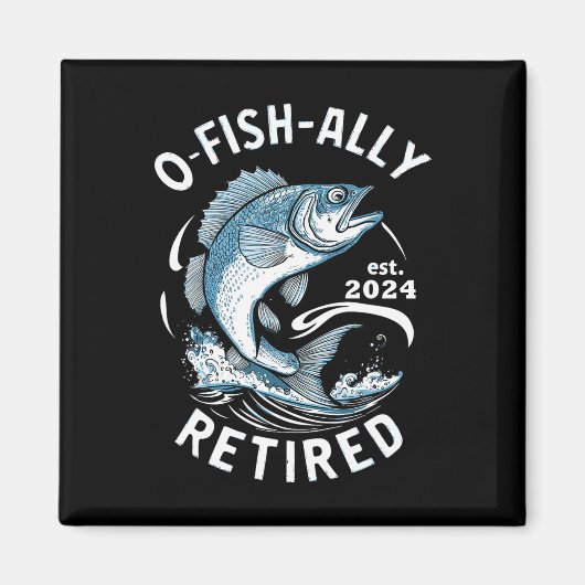 Aimant O-fish-iellement retraité B pêche (Devant)