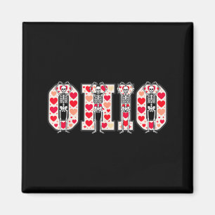 Aimant O-h-i-o Squelettes drôles Ohio Dans Midwestern Val