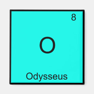 Aimant O - Odysseus T-shirt drôle de symbole d'élément de