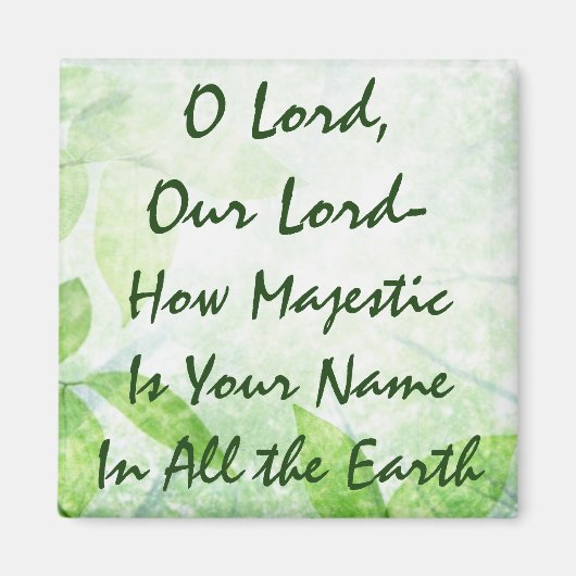Aimant Ô Seigneur, Quel Majestic Votre Nom Est Votre Nom (Devant)