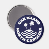 Aimant Oak Island, Caroline du Nord (Recto/Verso)