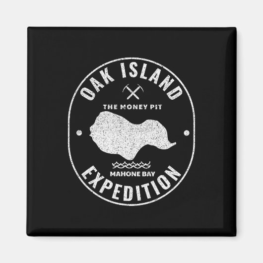 Aimant Oak Island Expédition Treast Hunt Retro Mystery (Devant)