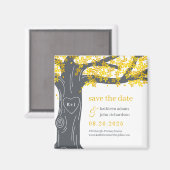 Aimant Oak Tree COULEUR MODIFIABLE Enregistrer l'aimant d (Recto/Verso)
