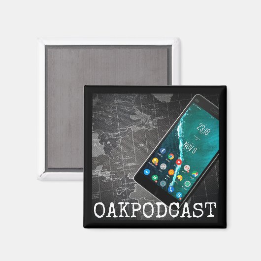 Aimant Oakpodcast (Recto/Verso)