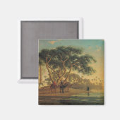 Aimant Oasis arabe, 1853 (Recto/Verso)