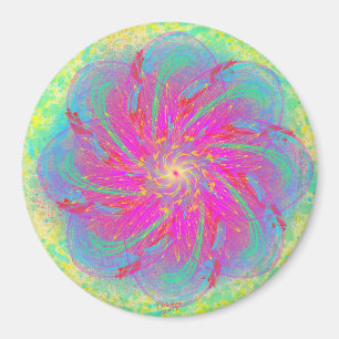 Aimant Oasis cosmique par fleur de puissance