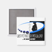 AIMANT OB / GYN AT YUR CERVIX - FUNNY MÉDICALE (Recto/Verso)