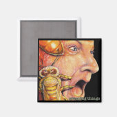 Aimant OBA, pochette d'album "rameping things" (Recto/Verso)