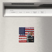 Aimant Obama, 1er président afro-américain_Magnet (In Situ (Lave-vaisselle))