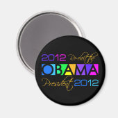 aimant OBAMA 2012 (Recto/Verso)