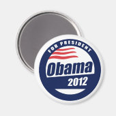 Aimant Obama 2012 (Recto/Verso)