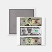 Aimant obama 9 dollars Bill (Recto/Verso)