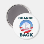 Aimant Obama : Changez de retour (Recto/Verso)
