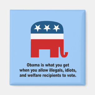 Aimant Obama est ce que vous obtenez quand