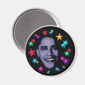 Aimant Obama étoiles (Recto/Verso)