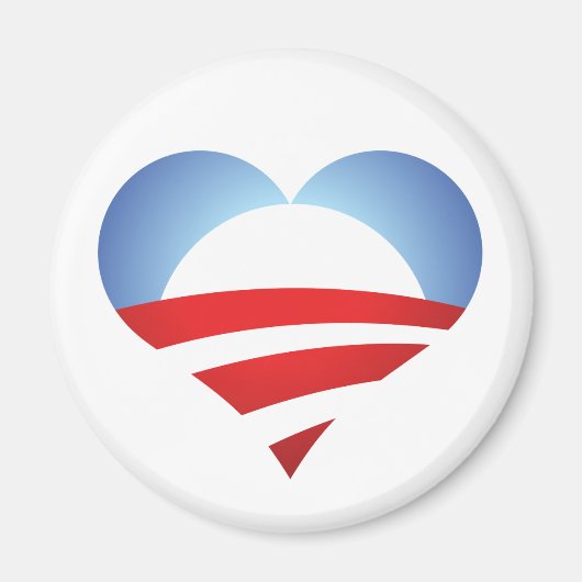 Aimant Obama Heart (Devant)