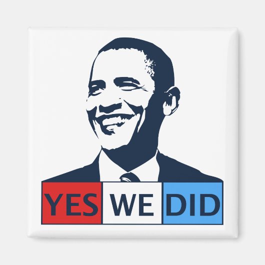 Aimant Obama Inauguration Oui Nous l'avons fait (Devant)