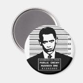 Aimant Obama - L'ennemi public numéro un (Recto/Verso)