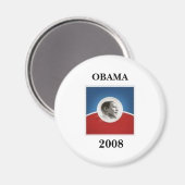 Aimant obama, OBAMA, 2008 (Recto/Verso)