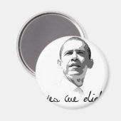 Aimant Obama : Oui (Recto/Verso)