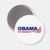 Aimant Obama pour le président 2008 (Recto/Verso)