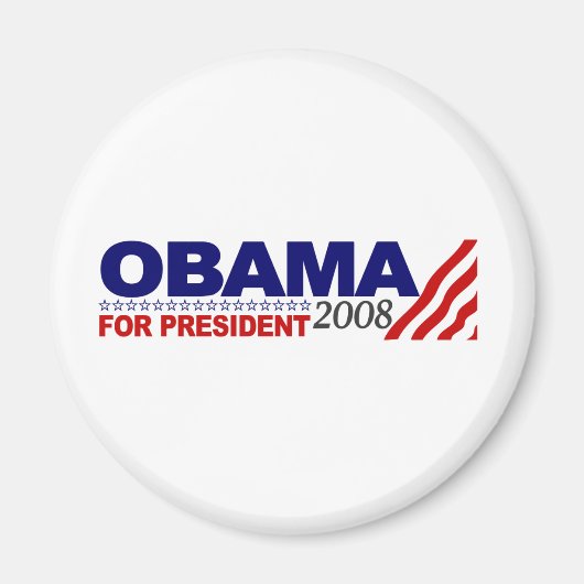 Aimant Obama pour le président 2008 (Devant)