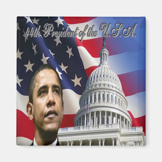 Aimant Obama, Président 2009 (Devant)