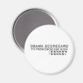 Aimant Obama Scorecard (Recto/Verso)