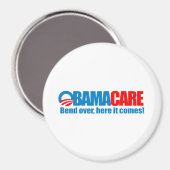 Aimant Obamacare - Se pencher ici, il vient (Recto/Verso)