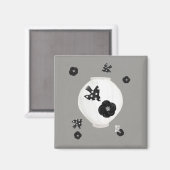 Aimant objet_22_camélia, oiseau et poterie (Recto/Verso)