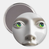 Aimant Objet d'amour au visage lunaire (Recto/Verso)