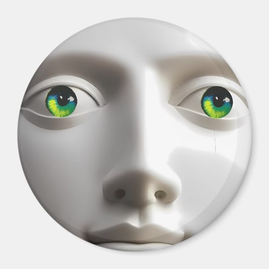 Aimant Objet d'amour au visage lunaire (Devant)