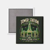 Aimant Objet de collection centenaire Texas Roadside (Recto/Verso)