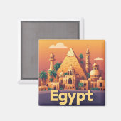 Aimant Objet de collection sur l'Égypte pour les collecti (Recto/Verso)