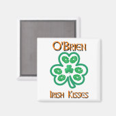 Aimant O'Brien Irish Kisses Clover Shamrocks (Recto/Verso)