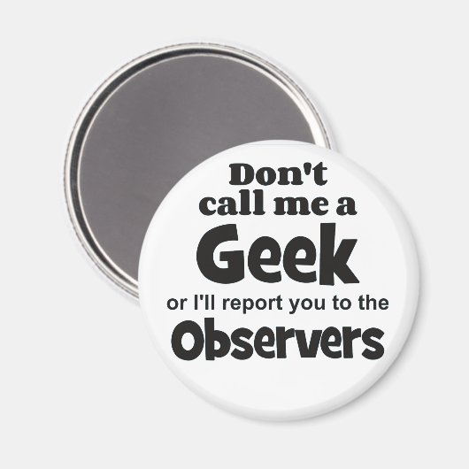 Aimant Observateurs geeks bf (Recto/Verso)