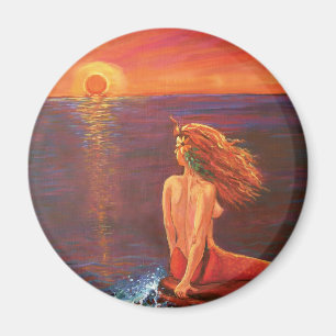 Aimant Observation de l'aimant d'art de sirène de couche