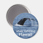 Aimant Observation des baleines, Hawaii (Recto/Verso)